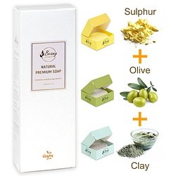 Beany / "Sulphur + Olive + Clay" Набор мыла 3x120 SROLCL