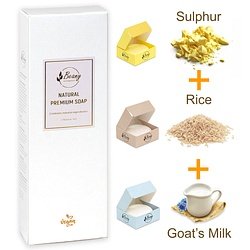 Beany / "Sulphur + Rice + Goat's Milk" Набор мыла 3x120 SRRCGM