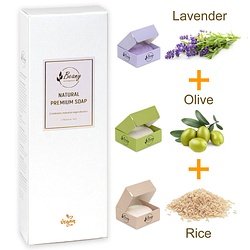 Beany / "Lavender + Olive + Rice" Набор мыла 3x120 LDOLRC